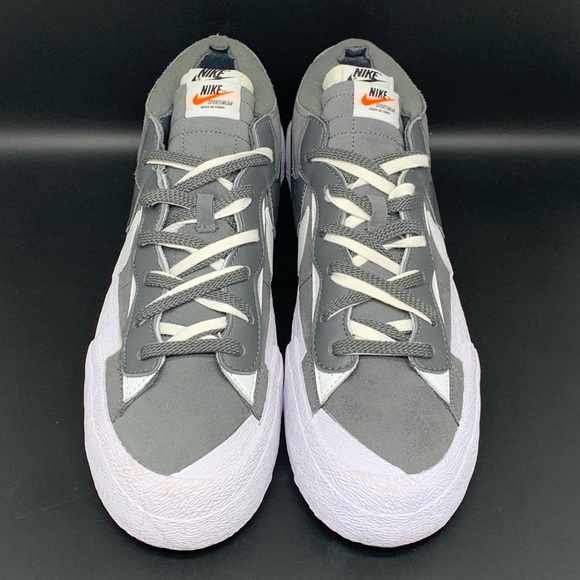 Nike Blazer Low Sacai Iron Gray Running Shoes‎ Men\'s Sz 13